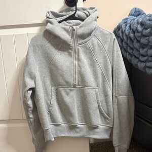 Gray Half-Zip Hoodie